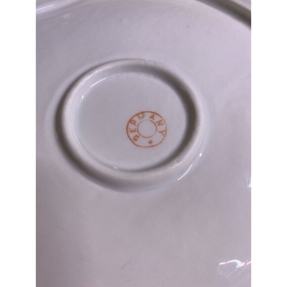 Vintage Gold Etched Rose Handled Celery Dish Plate Bowl Serving Platter -Germany - Picture 12 of 14